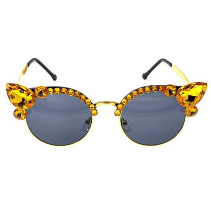 Floral Sunglasses Rhinestone