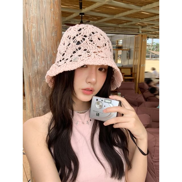 Crochet Bucket Hat Straw