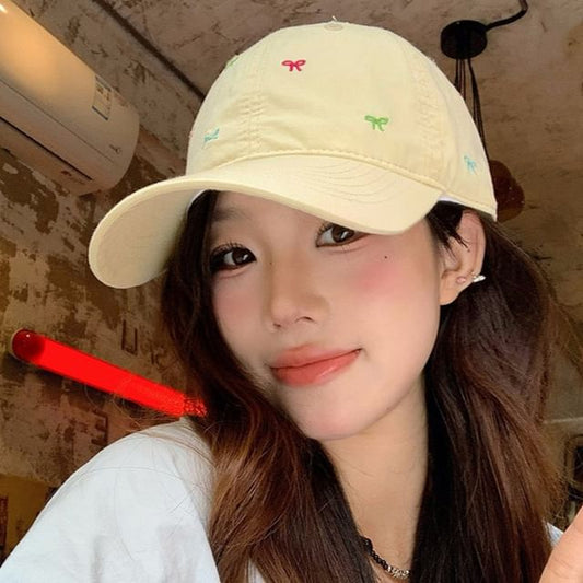 Sample Bow Embroidered Baseball Cap