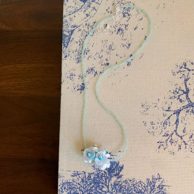 Beaded Necklace Drop / Earring Floral