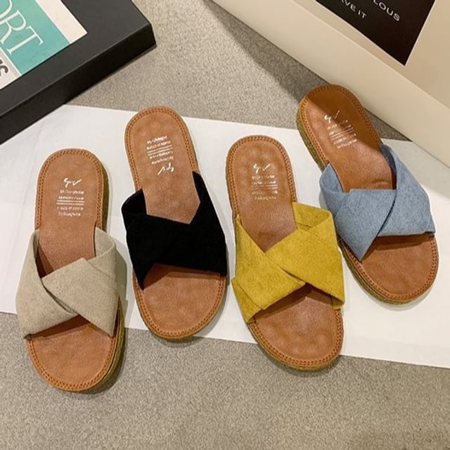Sandals Criss Cross Slide