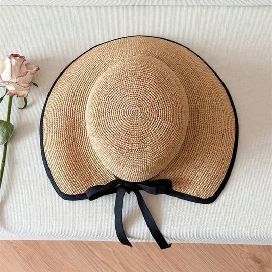 Cloche Two Straw Tone Hat