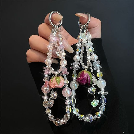 Phone with Lanyard Beaded Pad