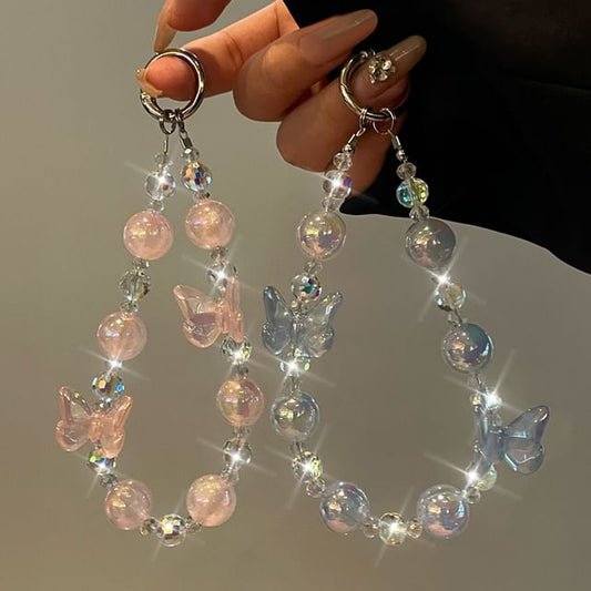 Lanyard Beaded Butterfly Phone
