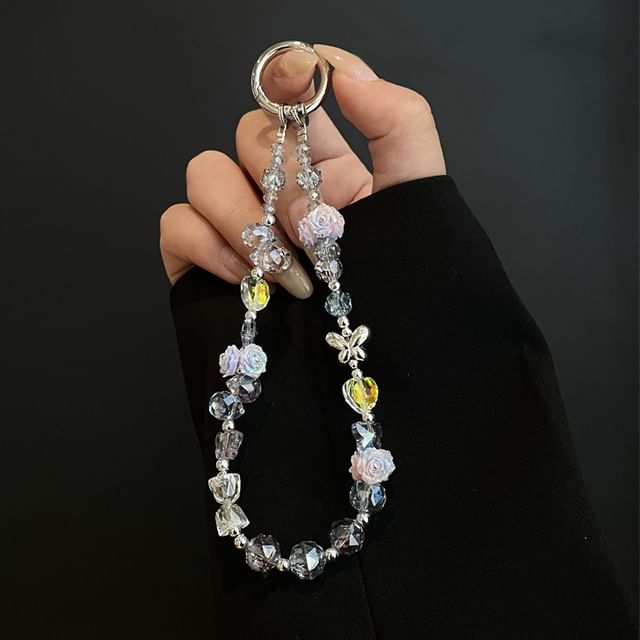Lanyard with Pad Phone Flower