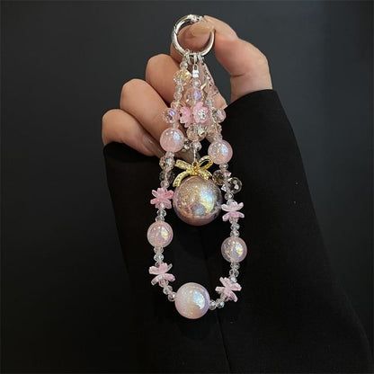 Lanyard Faux Phone Pad Pearl with