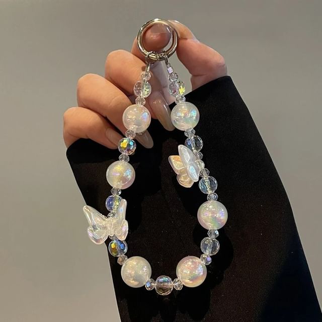 Lanyard Beaded Butterfly Phone