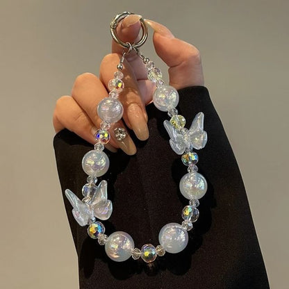 Lanyard Beaded Butterfly Phone