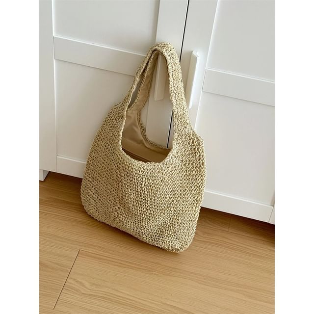 Plain Straw Bag Tote