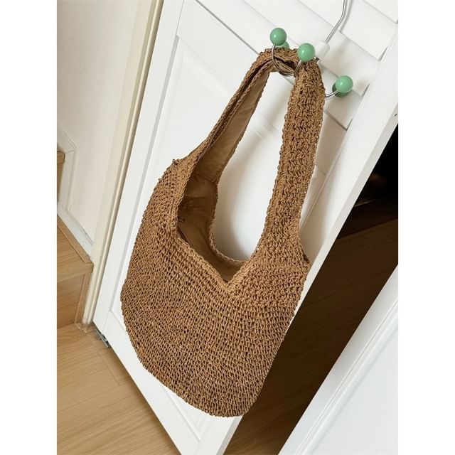 Plain Straw Bag Tote