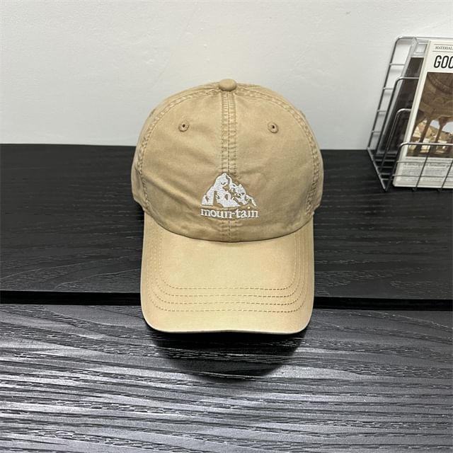 Baseball Cap Mountain Embroidered
