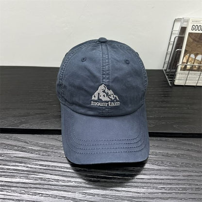 Baseball Cap Mountain Embroidered