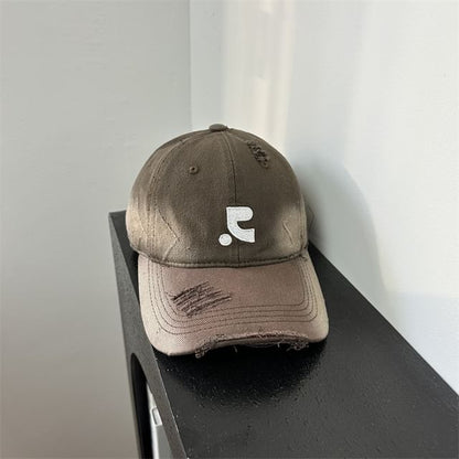 Baseball Cap Distressed Embroidered
