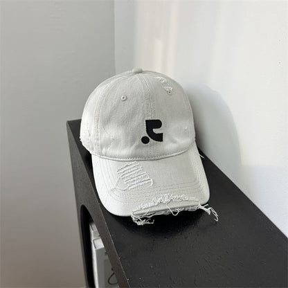 Baseball Cap Distressed Embroidered