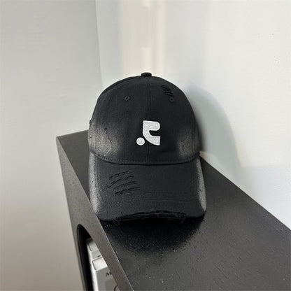 Baseball Cap Distressed Embroidered