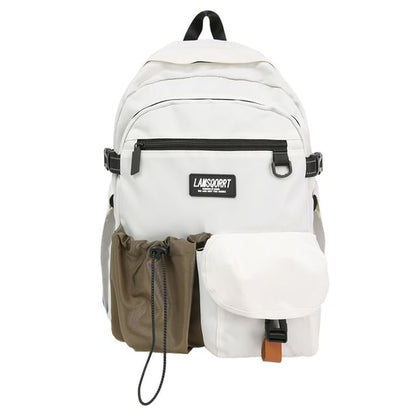 Backpack Contrast Pocket Lettering
