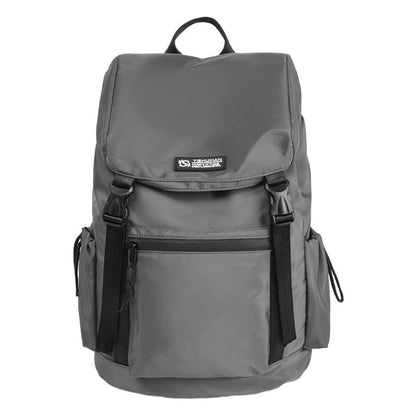 Lettering Flap Buckled Backpack
