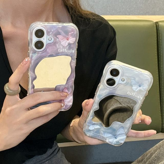 Butterfly Mirrored Case Phone