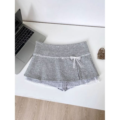 Rise Low Mini Skirt Overlay