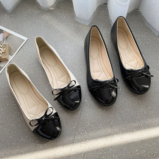 Cap Flats Bow Toe