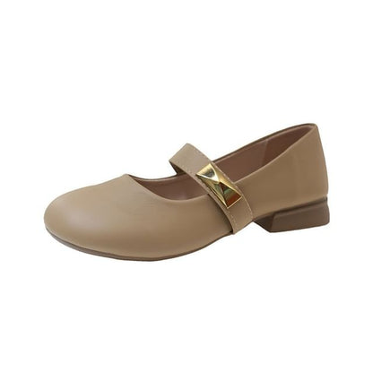 Shoes Mary Leather Jane Faux