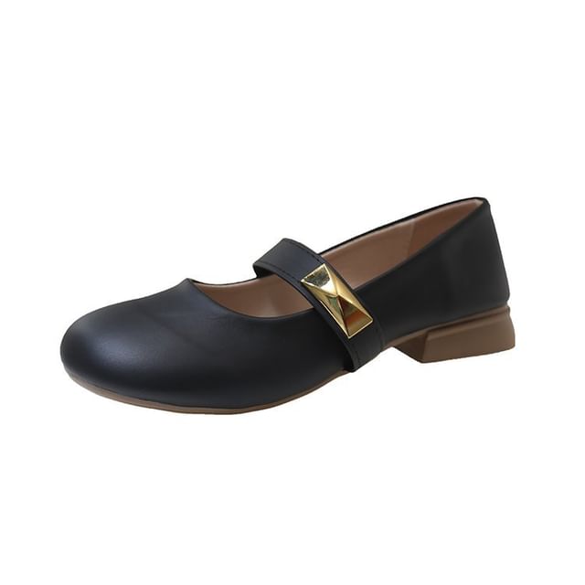 Shoes Mary Leather Jane Faux