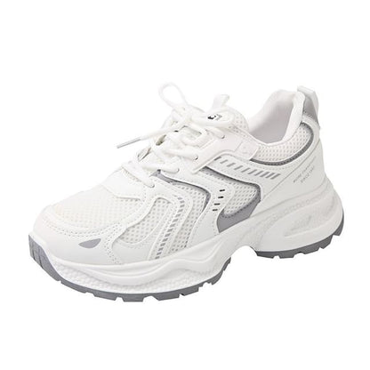 Sneakers Mesh Platform Panel