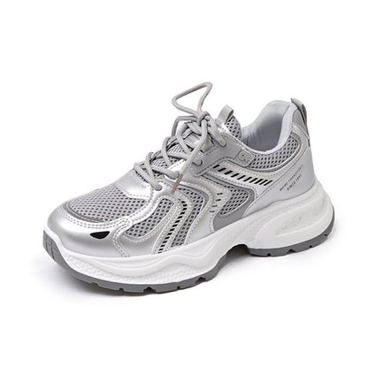 Sneakers Mesh Platform Panel