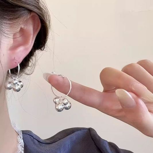 Earring Bead Alloy Polished Drop