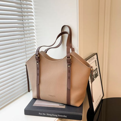 Faux Tote Leather Bag