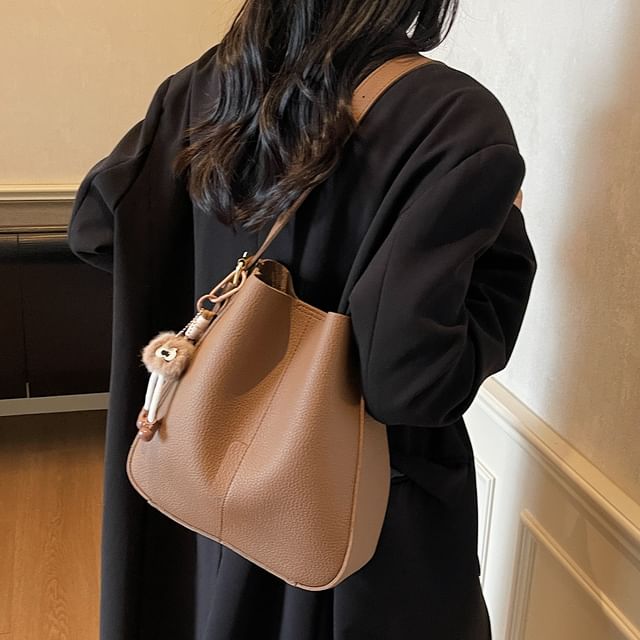 Pouch Faux Bag Shoulder Leather With