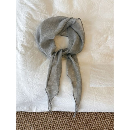 Sheer Jacquard Floral Scarf
