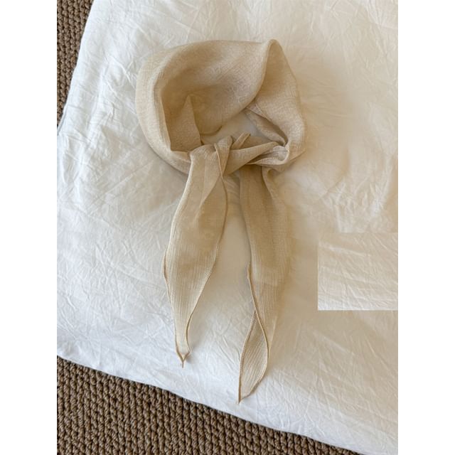 Sheer Jacquard Floral Scarf