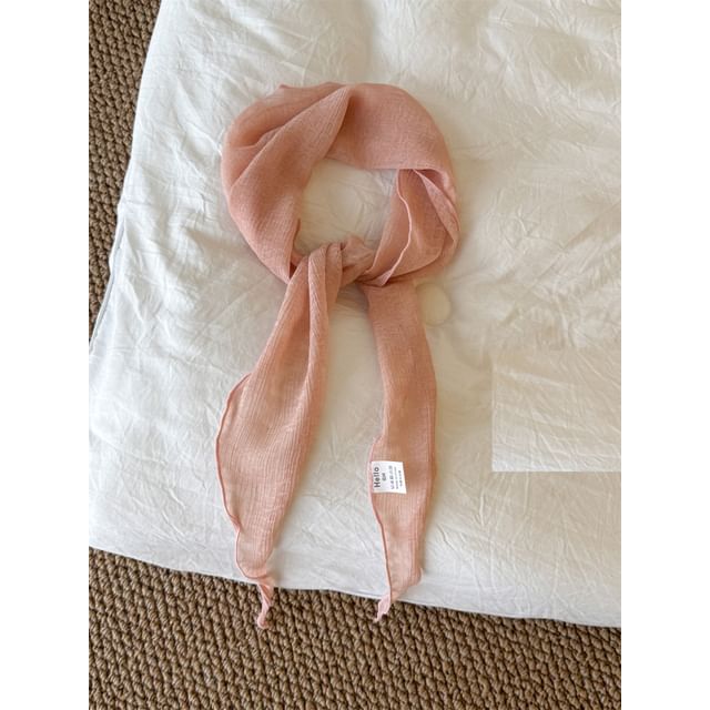 Sheer Jacquard Floral Scarf