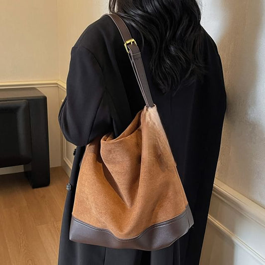 Suede Bag Faux Tote