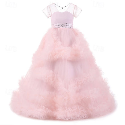 Girls' Girl Flower Kid's Princess Dress