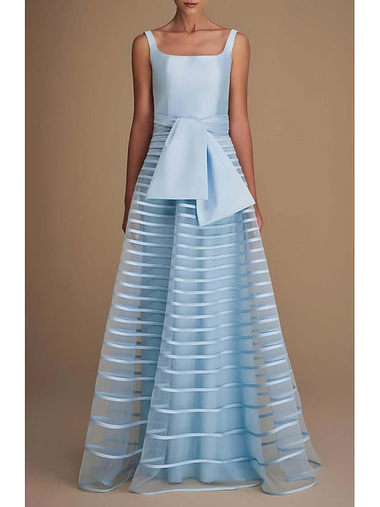Dress A-Line Formal Evening Floor Gown Performance Elegant