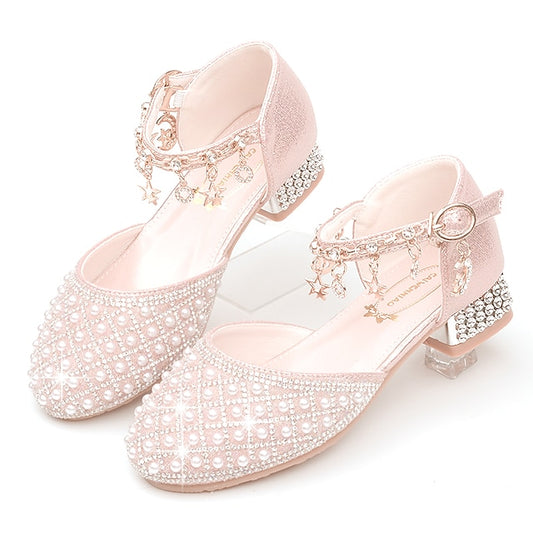 Heels Daily Leather Glitters Dress Heel Shoes Girls' PU
