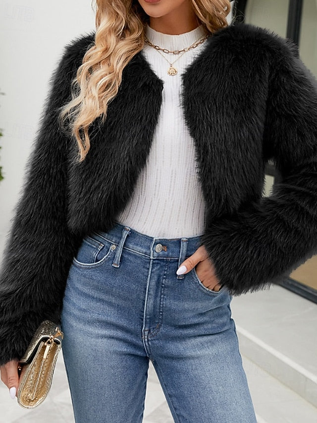 Warm Coat Faux Furs Women's Fur Comfortable Winter