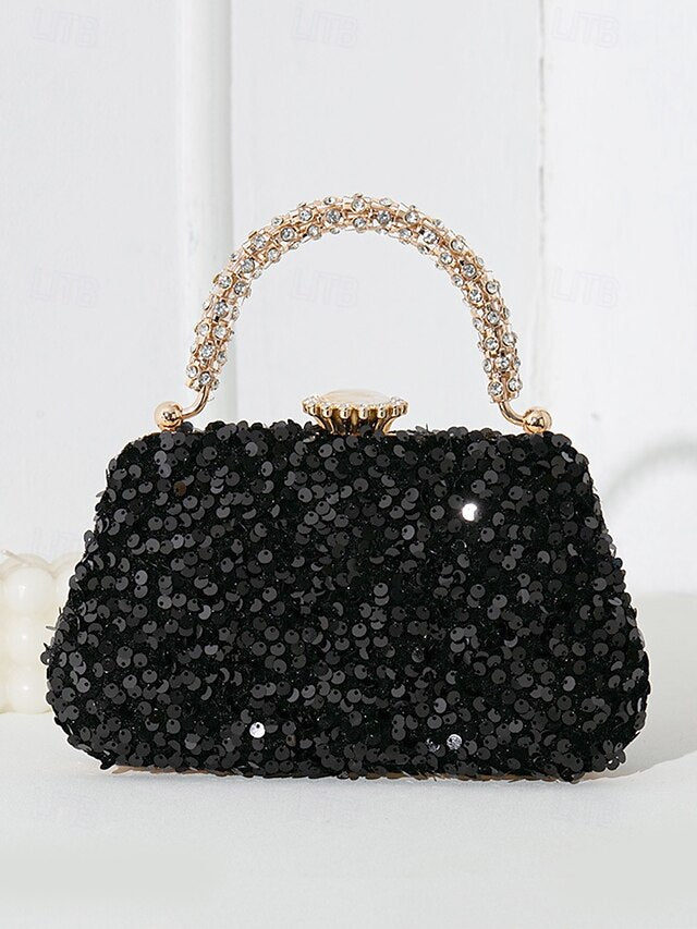 – Women's Bag Evening Embellished Sequin Vintage Clutch
