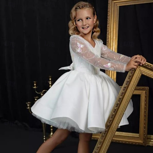 Communion First Girls' Party Kids Dress Flower Girl