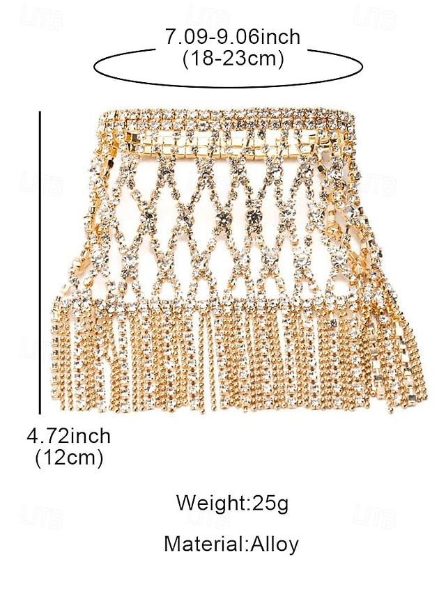 Chain Hand – Women's Crystal Rhinestone Luxury Bracelet