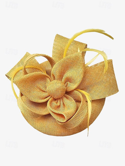 Bow Fascinator Feather Green Women's Hat Accents and with