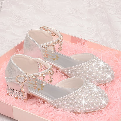 Heels Daily Leather Glitters Dress Heel Shoes Girls' PU
