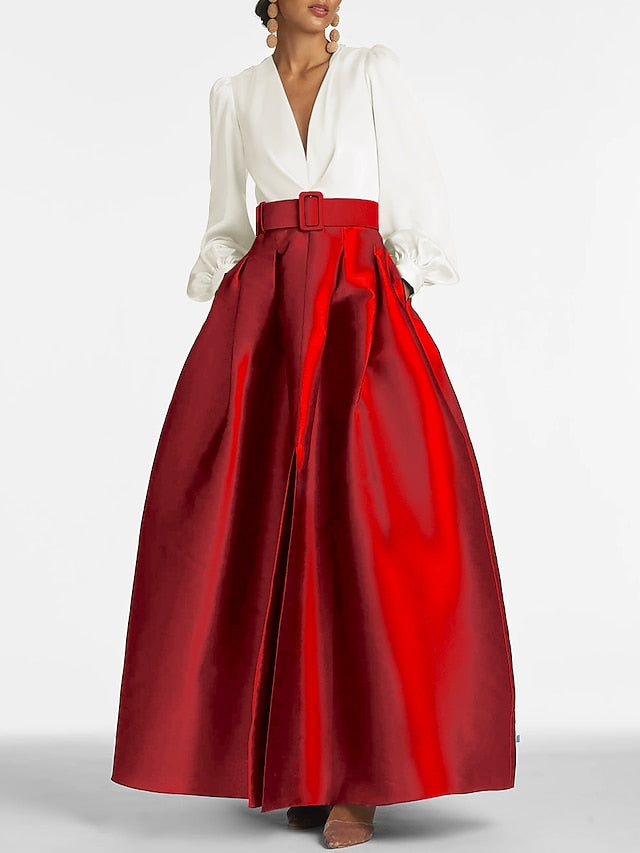 Split Evening Guest High Formal Gown Dress A-Line Wedding Floor