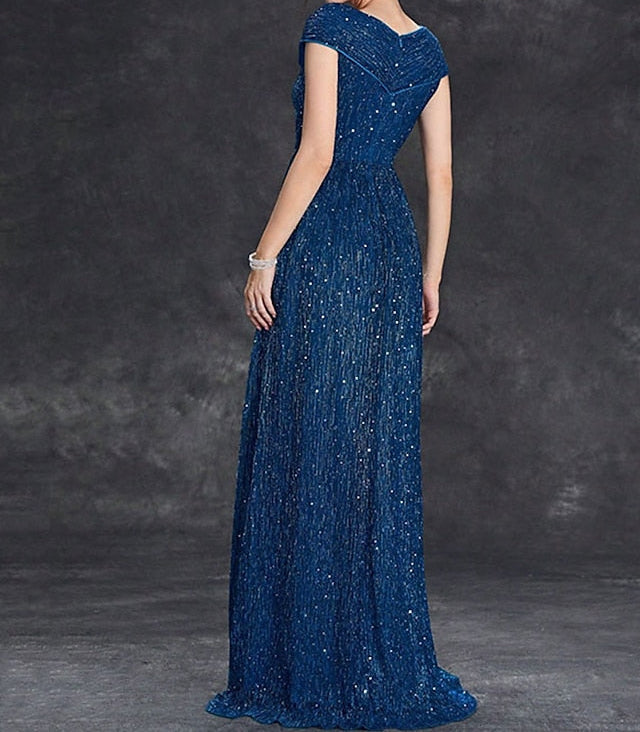 Elegant Neck the Party V Mother of Bride Dress Floor