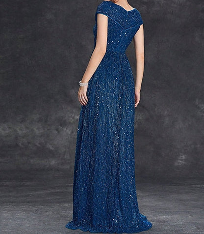 Elegant Neck the Party V Mother of Bride Dress Floor