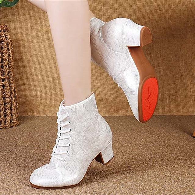 Women's with Dance Shoes Comfortable White Latin Elegant