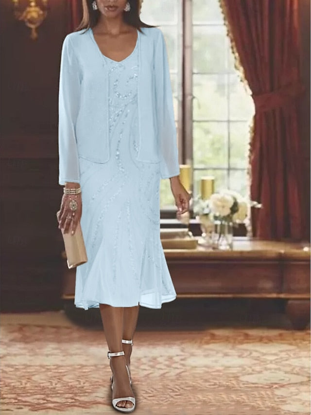 Beach Piece of Two Wedding the Dress Mother Bride Formal Mermaid