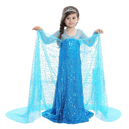 Elsa Girl Dress Princess Flower Girls' Movie Frozen